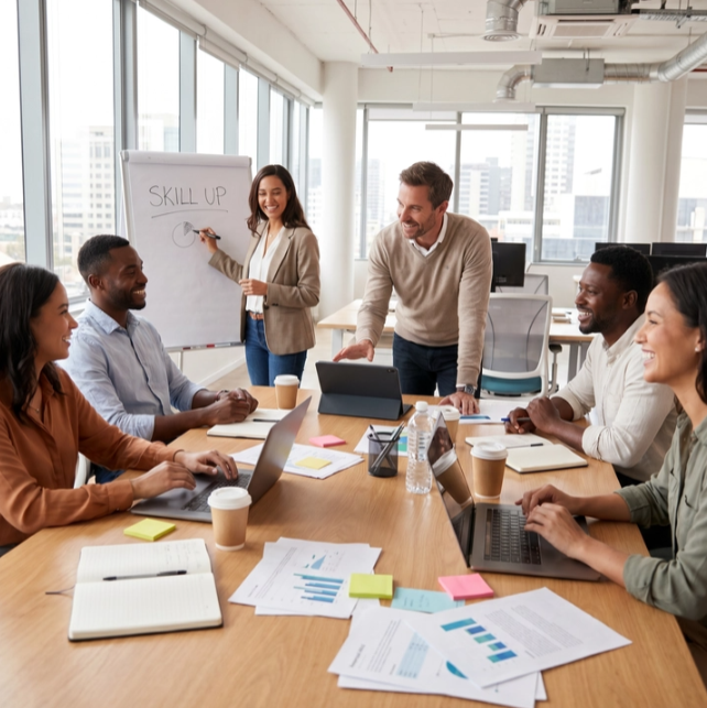 Professionnels en plein développement de carrière